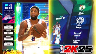 BEST PAUL GEORGE BUILD NBA 2K25  68 VERSITILE AGILITY SMALL FORWARD BUILD [upl. by Ahselak951]