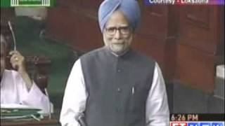 PM Manmohan Singh gets poetic in Parliament [upl. by Eednar]