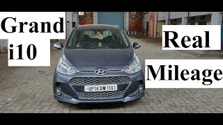 Hyundai Grand i10 P real mileage in every condition Mileage कितना देती है [upl. by Nnalorac211]