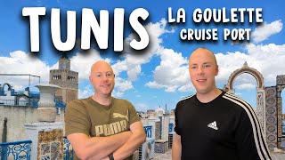 Tunis Tunisia Vlog  The Medina Carthage and Sidi Bou Said from La Goulette Cruise Port 🇹🇳 [upl. by Natrav]