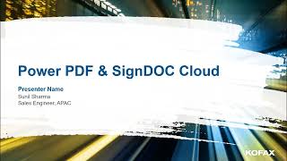 Kofax Power PDF and Kofax SignDOC Cloud [upl. by Aisena]