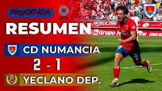 Resumen CD Numancia  21  Yeclano Deportivo [upl. by Ecargyram799]