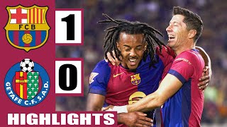 Barcelona vs Getafe 10  Extended Highlights amp Goals  LaLiga EA Sports [upl. by Eisen565]