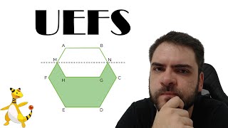 L24Q12 UEFS2017 A figura mostra um hexágono regular ABCDEF de lado igual a 4 cm M e N são [upl. by Nyliac992]