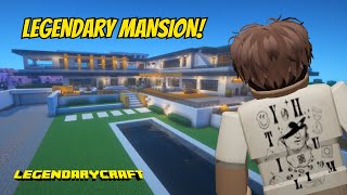 ANG MEGA MANSION Ni FilAndreYT Sa MINECRAFT LegendaryCraft [upl. by Kayla882]