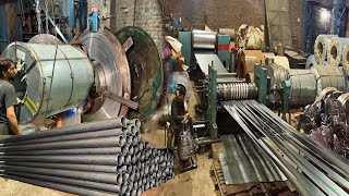 How To Make Stainless Steel Pipe In Factory  Mass production of steel pipes  Stainless Steel Pipes [upl. by Defant]