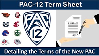 New PAC12 Term Sheet Released  A Breakdown of All the Details for the New Members [upl. by Emelda724]