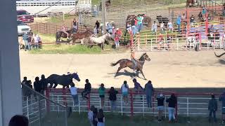 2022 Crow Native Days Indian Relay Consolation Championship DQ [upl. by Adriel]