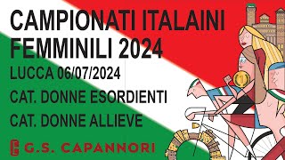 CAMPIONATI ITALIANI FEMMINILI 2024  DONNE ALLIEVE [upl. by Eugenio]