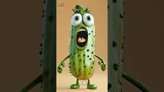 kiwano melon and cucumber talking cartooncharacters cartoon trending pogokids trendingshorts [upl. by Atirys]