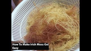 Irish moss gel How to make it at home [upl. by Idell]