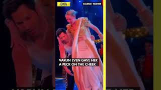 Varun Dhawan lifts Gigi Hadid kisses her during performance trolled for uncalled gesture [upl. by Adabel398]