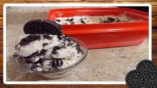 Helado de galletas Oreo con 3 ingredientes  fácil [upl. by Suisyola]