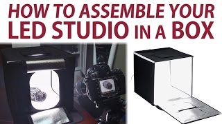 How to Assemble the Fotodiox LED Studio in a Box [upl. by Notfa]