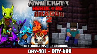 I Survive 500 Days in DRAGON vs VIKINGS RELEASED HEROBRINE हिंदी [upl. by Curley]