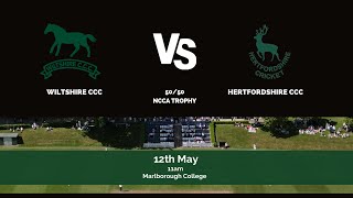 Wiltshire 1st XI vs Hertfordshire CCC  Marlborough College  with Commentary [upl. by Tallie348]