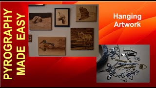 Wood Burning  Hanging Artwork  types of hangers and when I use them [upl. by Panta]