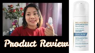 DUCRAY MELASCREEN DEPIGMENTANT PRODUCT REVIEW [upl. by Gladine]