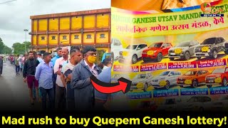 MustWatch Mad rush to buy Quepem Ganesh lottery [upl. by Ahsekim]