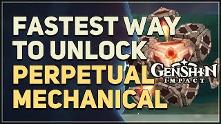 Fastest shortcut way to unlock Perpetual Mechanical Array Genshin Impact [upl. by Petronia]