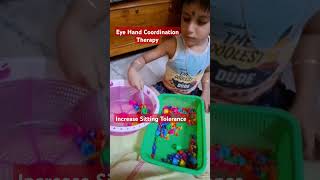 Eye Hand Coordination Activity for Autism l Occupational Therapy for Autism at Home  familymatters [upl. by Enelyak]