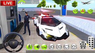 ✅🔴Live Now🔴New 3D Driving Class Simulation  Refuel His Super police Car Driving Gameplays [upl. by Kore]