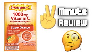 The 2 Minute Review  EmergenC 1000mg Vitamin C Powder [upl. by Inaliel]