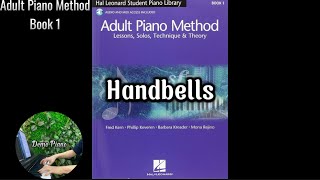 Handbells P75  Hal Leonard Student Piano Library Adult Piano Method Book 1 [upl. by Deacon]