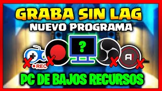 🎬 5 MEJORES PROGRAMAS para GRABAR la PANTALLA en PC de BAJOS RECURSOS 🚀 SIN LAG y HD ✅ 2022 🏆 [upl. by Reseta106]