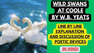 Wild swans at Coole by W B Yeats  line by line Explanation and Discussion of Poetic Devices [upl. by Anned]