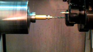 EMCO Turn 345 CNC Lathe simple part [upl. by Fawcett43]