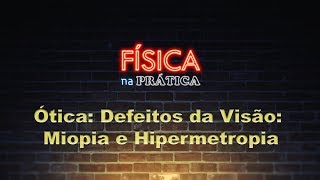 Ótica Defeitos da Visão Miopia e Hipermetropia [upl. by Adnak]