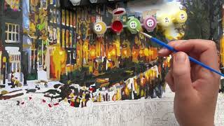 Paint by numbers TIMELAPSE Amsterdam  From start to finish paint by numbers timelapse [upl. by Kronick792]