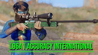 Fallout 4  L96A1  Accuracy International  Modern British Sniper Rifle [upl. by Sutsuj]