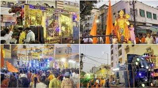 Hasmathpet Hanuman Jayanti Grand Celebration 2024 Dasarath Pad Band Hyderabad Hanuman Jayanti [upl. by Maleeny]