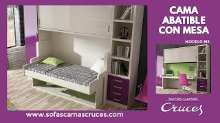 Mueble cama con gran escritorio [upl. by Immac]