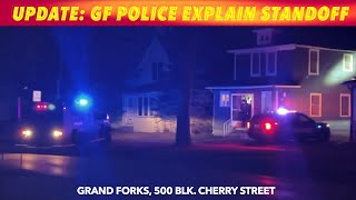 EXCLUSIVE VIDEO UPDATE Grand Forks Police Explain Monday Night Standoff [upl. by Matthiew955]