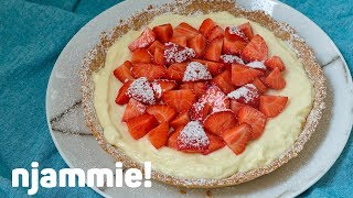 Witte chocoladetaart Recept  njammie [upl. by Yrian]