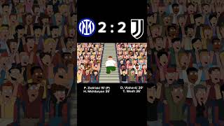 Serie A 2425 Sunday Matchday Inter vs Juventus 44 What a Game thriller at San Siro Meme [upl. by Anialam]