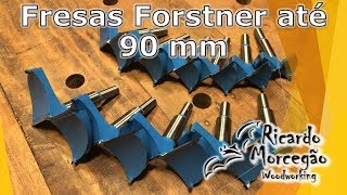 Fresas Forstner até 90mm  1590mm Forstner Drill Bits  Banggood [upl. by Adeehsar]