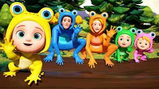 Five Little Speckled Frogs  Boo Kids Song amp Nursery Rhymes [upl. by Adan]