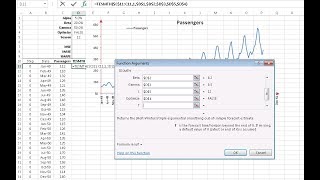 Triple Exponential Smoothing without Automatic Optimizer in NumXL [upl. by Diet773]