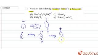 Which of the following oxidizes phenol to pbenzoquinone [upl. by Anniahs570]