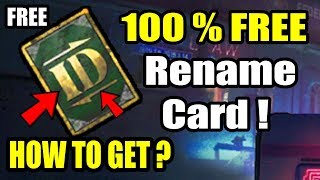 How To Get Rename Card In Pubg Mobile  New tips and trick [upl. by Magel]