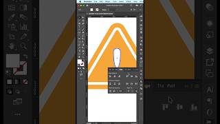 Caution Warning Sign How to Create Illustrator shorts icon tutorial art [upl. by Tarrsus926]