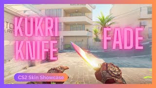 Kukri Knife Fade  CS2 Ingame Inspect 4K [upl. by Hawker]