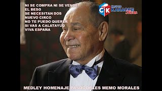 karaoke medley homenaje pasodobles memo morales OFFICIAL castorkaraokeshow1970 karaokeslatinos [upl. by Niar766]