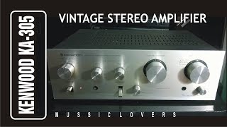 KENWOOD KA  305 VINTAGE STEREO AMPLIFIER 1979 [upl. by Ihtak535]