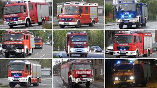 Über 30 Minuten Einsatzfahrten WerkFeuerwehr THW und Rettungsdienst in Eschweiler [upl. by Aicenek]