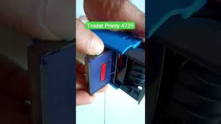 How to make trodat Printy 4729 trodat selfinkdatestamp shortsvideo [upl. by Hulton]